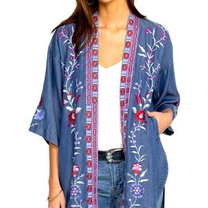 Johnny Was Piper Shirt Tail Kimono